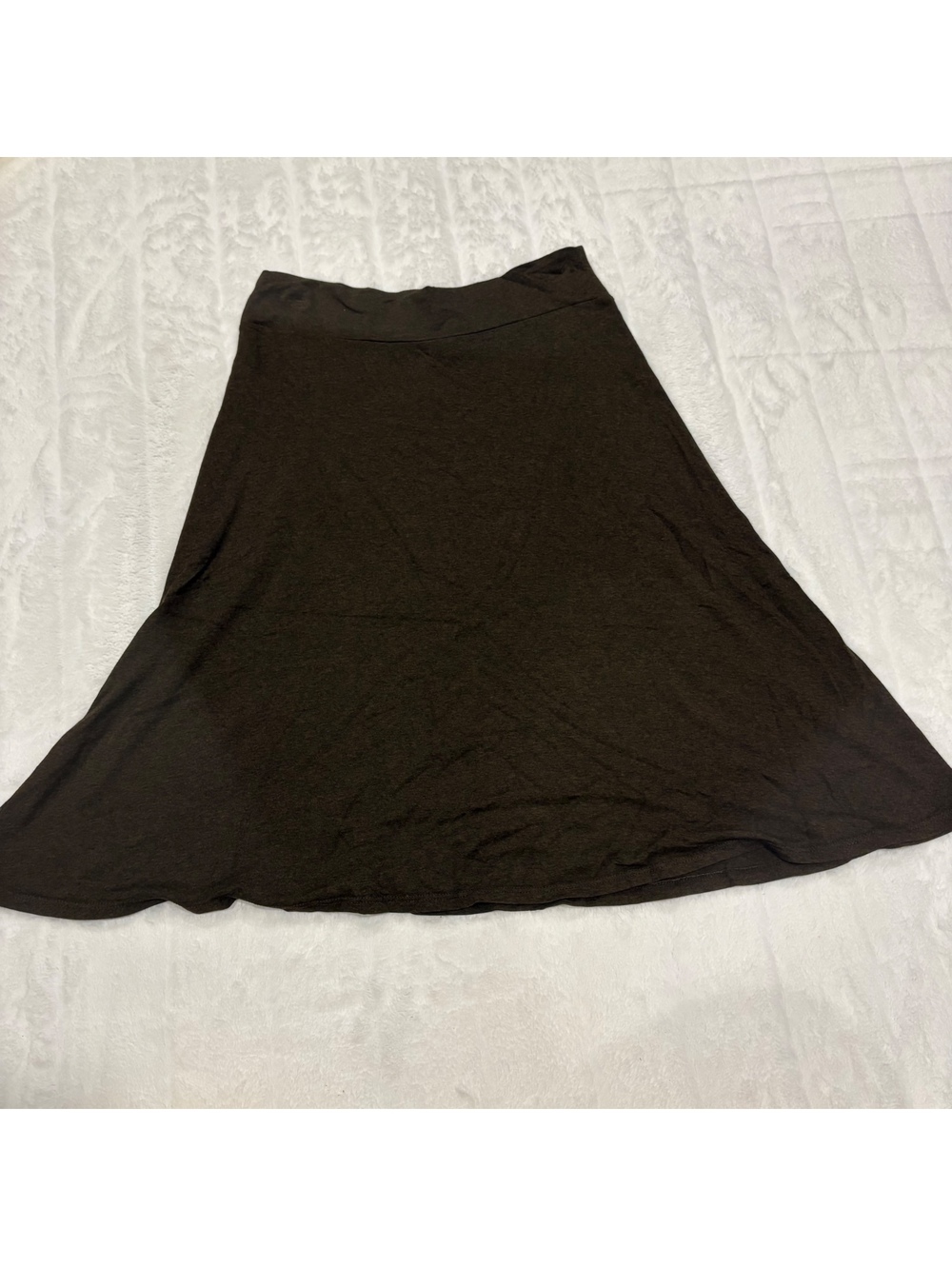 Salaam Brown A-Line Skirt Women Medium Soft Comfortable Cotton Blend